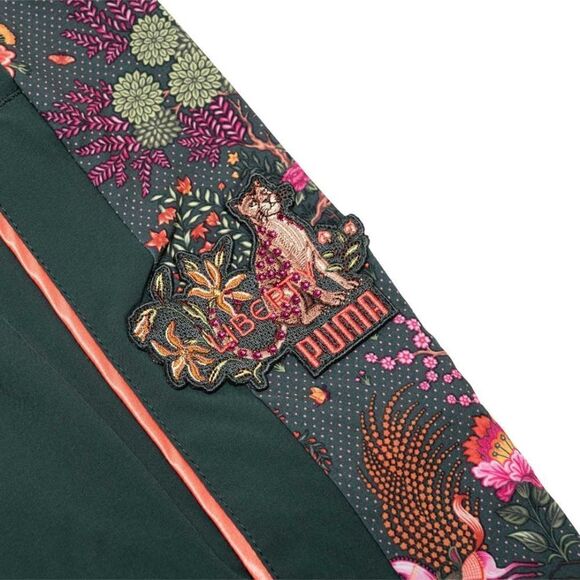 Puma X LIBERTY Track Pants Green Gables Women's Size Medium M New Animal Print - Picture 12 of 12